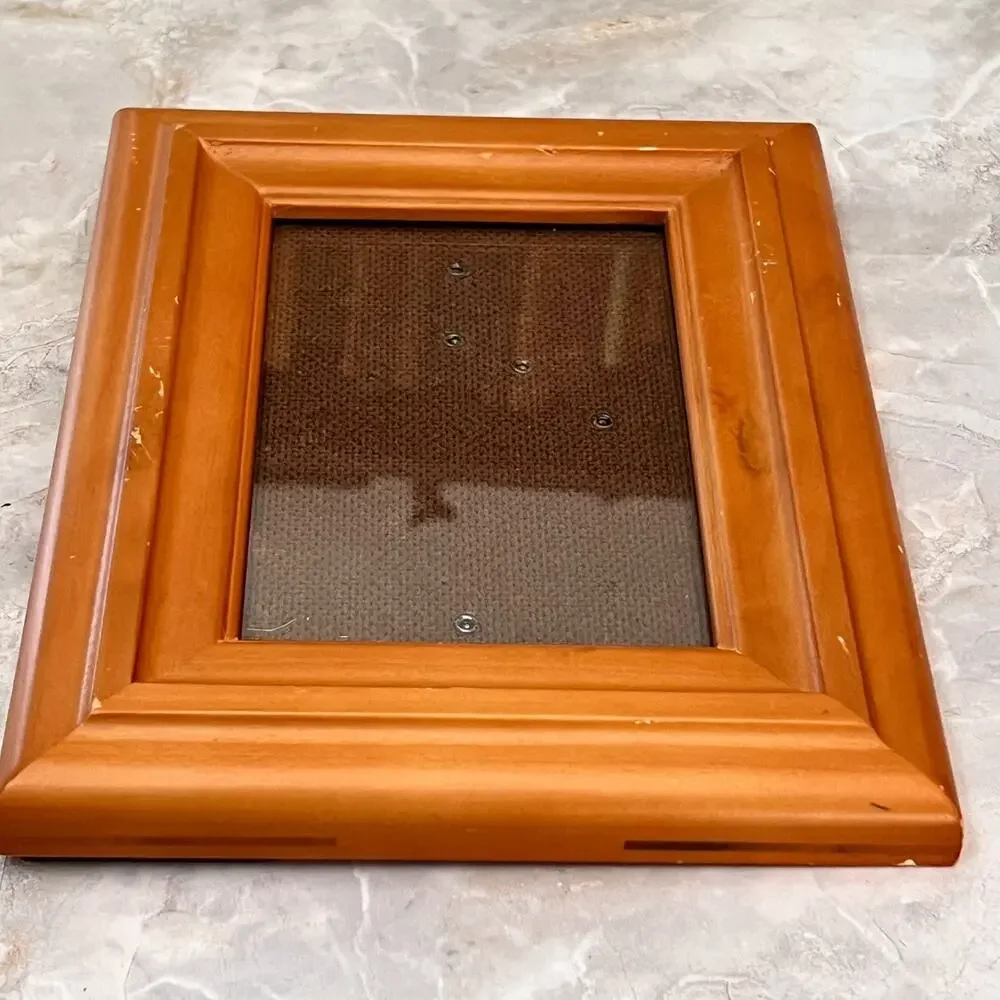 Natural Wood Picture Photo Frame Free Standing 4